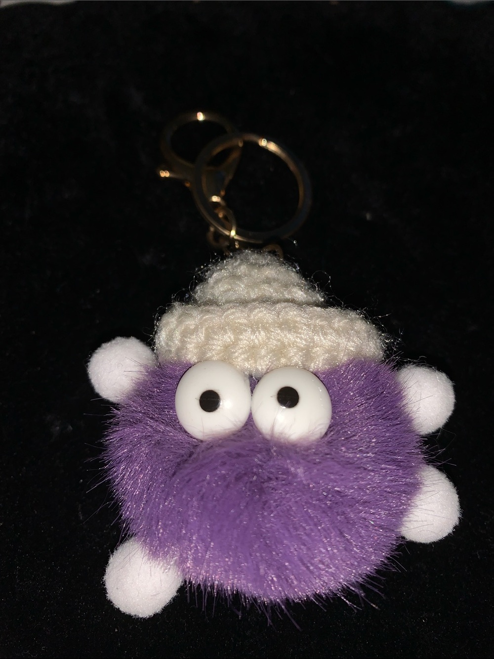 Pom Pom buddy purse/bag charm keychain